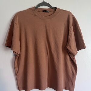 Zara Tan Short Sleeve Tee